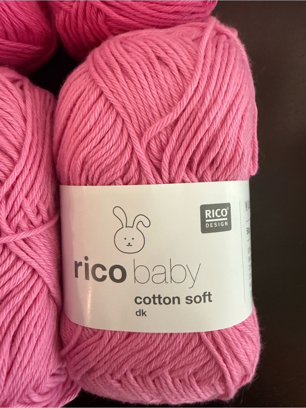 Rico Baby Cotton Soft DK Yarn — Pink 4 Skeins